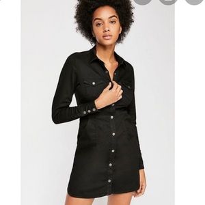Free people dynomite black jean dress